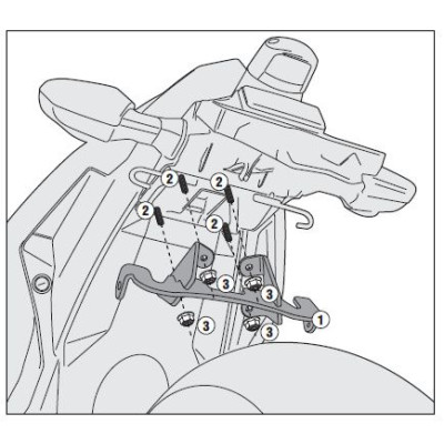 4108KIT sada pro montáž TE 4108 bez 4108 FZ pro Kawasaki Ninja 300 R (13-18)