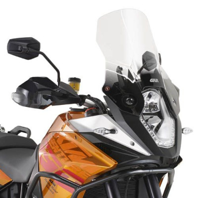 D7703ST plexi čiré KTM 1190 Adventure R (13-16), vxš370x410 mm, o 170 mm vyšší než originál