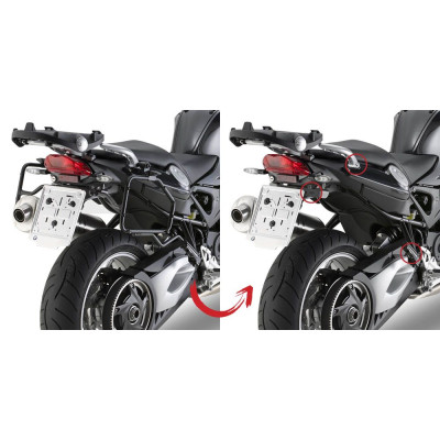 PLR5109 trubkový nosič BMW F 800 GT (13-19) pro boční kufry, demontovatelný - !!!KONEC VÝROBY!!!