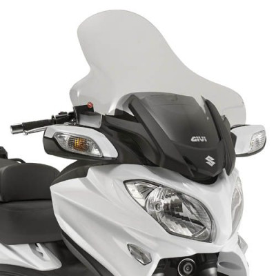 D3104ST plexi čiré Suzuki Burgman 650 (13-20), vxš760x750 mm, o 120 mm vyšší