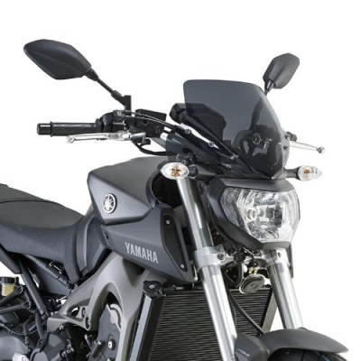 A2115 kouřové plexi Yamaha MT-09 (13-16) s kapotkou a montážní sadou, vxš285x360 mm