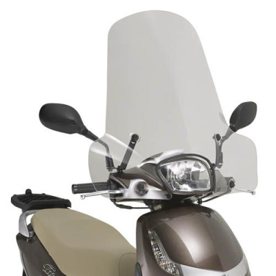 8100A plexi čiré Peugeot Tweet 50-125-150 (10-22)/Kymco (-24), vxš508x660 mm, použij montážní sadu