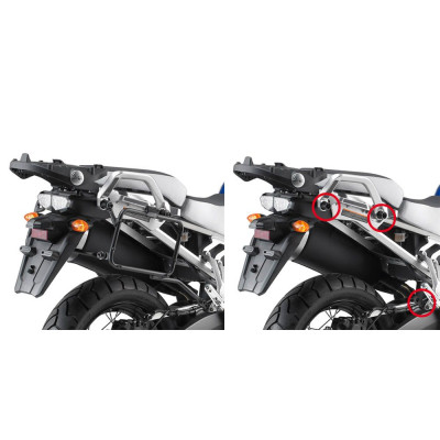 PLR2119 trubkový nosič Yamaha XT 1200Z Super Teneré (10-20) EASY FIT pro boč. kufry - DEMONTOVATELN