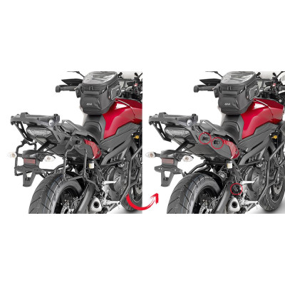 PLR2122 trubkový nosič Yamaha MT-09 Tracer 850 (15-17) EASY FIT pro boč. kufry - DEMONTOVATELNÝ