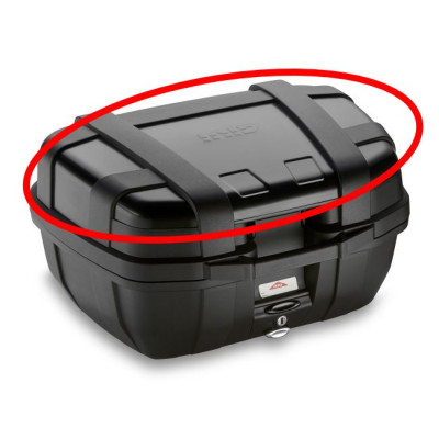 Z2211NR, samostatný hliníkový kryt černý lakovaný pro kufr GIVI TRK 52B