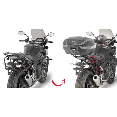 PLXR2129 trubkový nosič Yamaha MT-10 1000 (16-21), jen pro kufry V 35 nebo V 37, odepínací EASY FIT