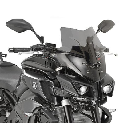 D2129B plexi černé (nízké sportovní) Yamaha MT-10 1000 (16-21), vxš360x360 mm