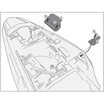 4118KIT sada pro montáž TST4118 bez Monoracku, pro Kawasaki Z 900 (17-24)