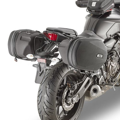 TE2140 podpěry bočních brašen Yamaha MT-07 700 (18-24), černé pro systém EASYLOCK