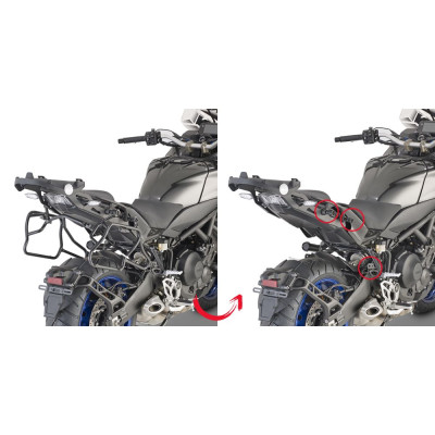 PLXR2143 trubkový nosič Yamaha Niken 900 (19-24), jen pro kufry V 35 nebo V 37