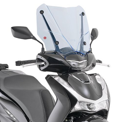 D1181BL plexi čiré/modré "ICE" Honda SH 125-150 (20-24)/SH 350 (21-24), vxš330x450 mm