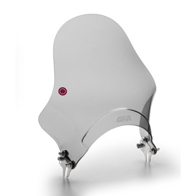 A201 miniplexi kouřové s nerezovým úchytem na světlomet, vxš295x325 mm