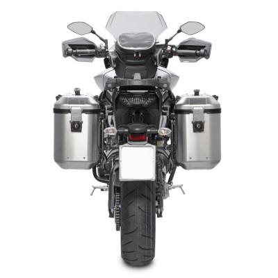 DLMK36APACK2 pravý + levý kufr GIVI Dolomiti 36 Trekker hliníkový stříbrný (boční), objem 2x36 ltr.