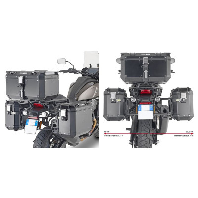 PLO8400CAM trubkový nosič bočních kufrů PL ONE-FIT pro Harley Davidson Pan America 1250 (21-24)