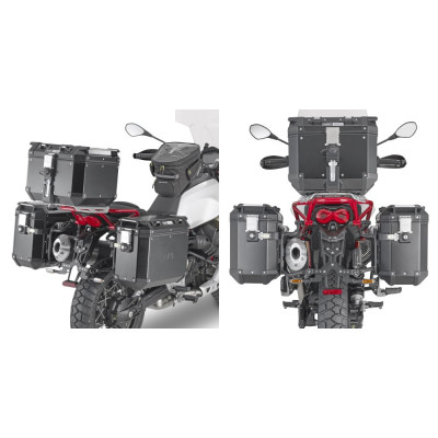 PLO6710CAM trubkový nosič PL ONE-FIT pro Aprilia Tuareg 660 (21-24) pro boční kufry OBKN