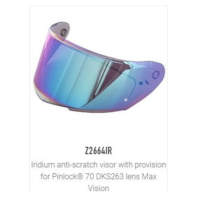 Z2664IR plexi iridiové pro přilbu GIVI 50.6 Sport, 50.8, 50.9, tvrzené proti poškrábání