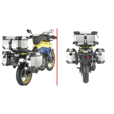 PLOS3125CAM trubkový nosič bočních kufrů OBKEVSxxx s výřezem na pro Suzuki V-Strom 800 DE/SE (23-24)