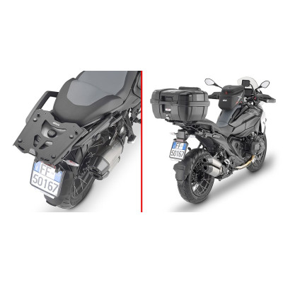 SRA5143 special rack BMW R 1300 GS (24)/C 400 X (25) včetně hliníkové plotny, černý, max. 6 kg