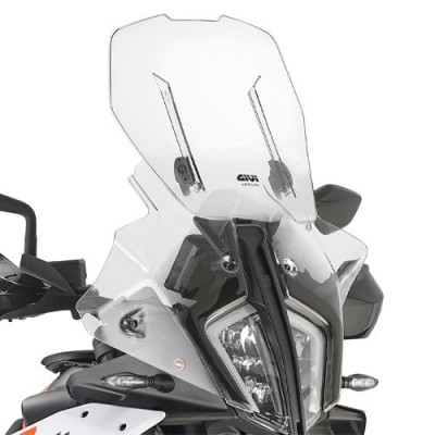 AF7716B plexi čiré KTM Adventure 790/890/SMT 890 (23-25), nastavitelné v rozsahu vxš250-370x490 mm