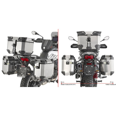 PLO8209CAM trubkový nosič bočních kufrů PL ONE-FIT pro Moto Guzzi V85 850 TT (24)