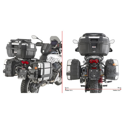 PLO8209MK trubkový nosič bočních kufrů PL ONE-FIT pro Moto Guzzi V85 850 TT (24)