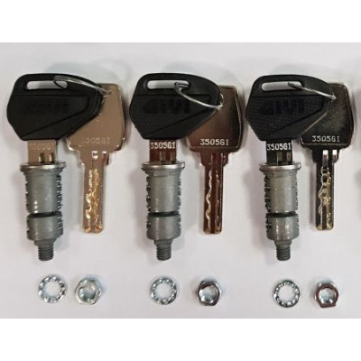 SLR103 bezpečnostní zámek s klíči pro kufry GIVI OBKEV - sada 3 ks