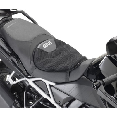 S230 GIVI změkčující vzduchový podsedák na sedlo motorky (395x360x40 mm), 2 popruhy