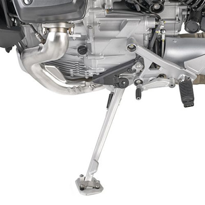 ES8208 rozšíření bočního stojánku Moto Guzzi Stelvio 1000 (24), stříbné hliníkové