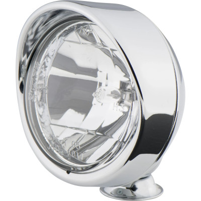 Přídavný světlomet se štítkem, chromovaný, E-homologace