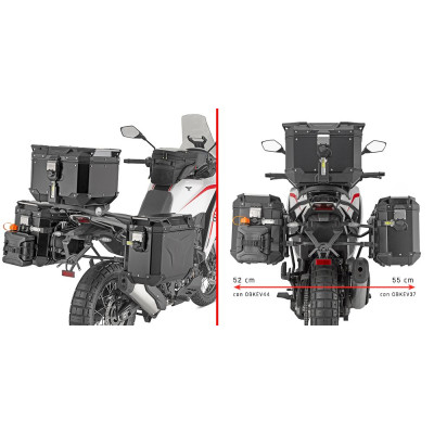 PLO9352CAM trubkový nosič PL ONE-FIT pro Moto Morini X-Cape 700 (25) pro boční kufry OBK