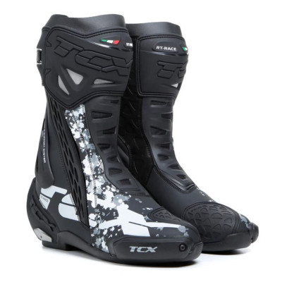Moto boty TCX RT-RACE černo/bílo/šedé