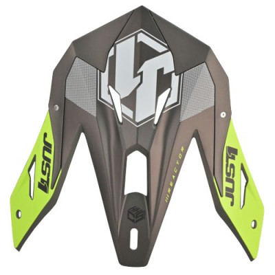 Kšilt JUST1 J39 REACTOR fluo žluto/červeno/titanový