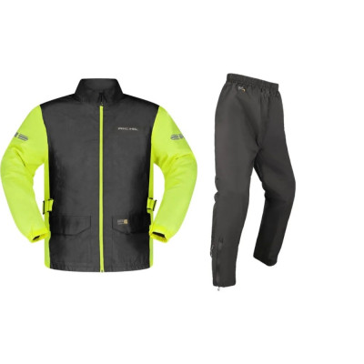 Moto pláštěnka RICHA MONSOON RAINSUIT 2dílná černo/fluo žlutá