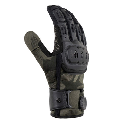 Textilní motocyklové rukavice Knox ORSA IV zelené Camo