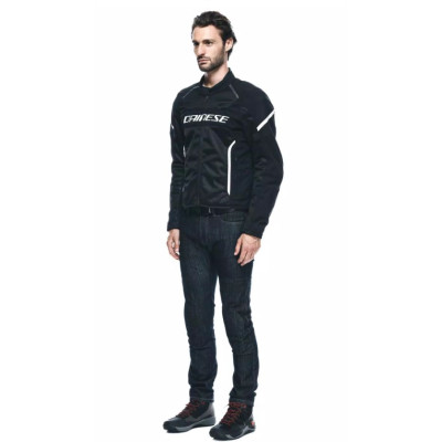 Moto bunda DAINESE AIR FRAME 3 TEX černo/bílá