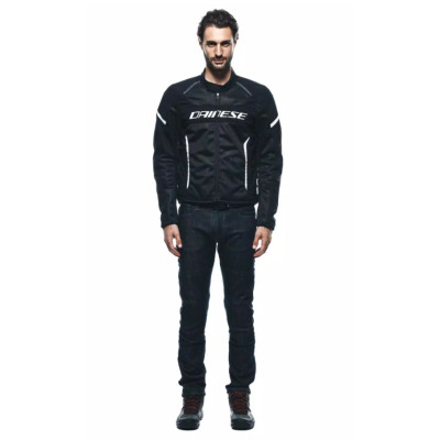 Moto bunda DAINESE AIR FRAME 3 TEX černo/bílá