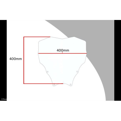 Honda Forza 125 18-20, Forza 300 18-20 Skútr plexi Powerbronze 400 mm