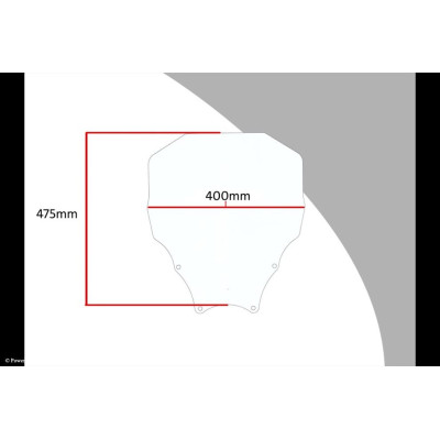 Honda Forza 125, Forza 300 18-20 Skútr plexi Powerbronze 475 mm