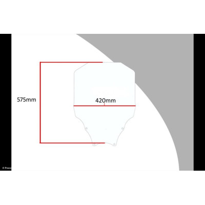 Honda Forza 125, Forza 300 18-20 Skútr plexi Powerbronze 575 mm