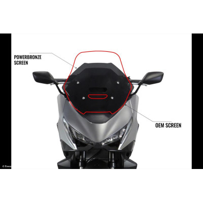 Honda Forza 750 25-26 Skútr plexi Powerbronze 400 mm