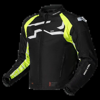 Moto bunda RICHA STRADALE TEX WP černo/fluo žlutá