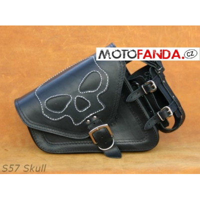 Harley-Davidson Sportster brašna na rám S57 lebka, černá