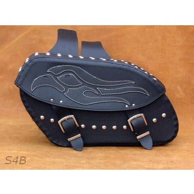 Kožené moto brašny S4 černé, 50x29x17cm