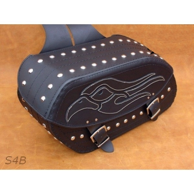 Kožené moto brašny S4 černé, 50x29x17cm