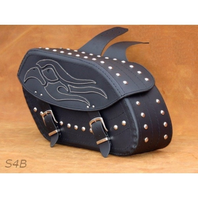Kožené moto brašny S4 černé, 50x29x17cm