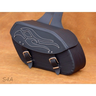 Kožené moto brašny S4 černé, 50x29x17cm