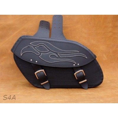 Kožené moto brašny S4 černé, 50x29x17cm