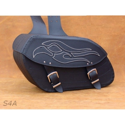 Kožené moto brašny S4 černé, 50x29x17cm
