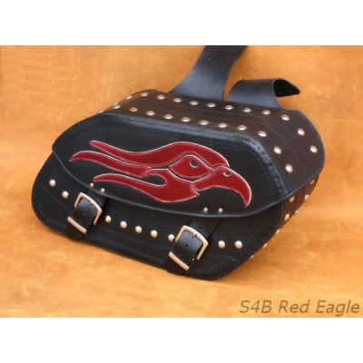 Kožené moto brašny S4 Red Eagle černé, 50x29x17cm