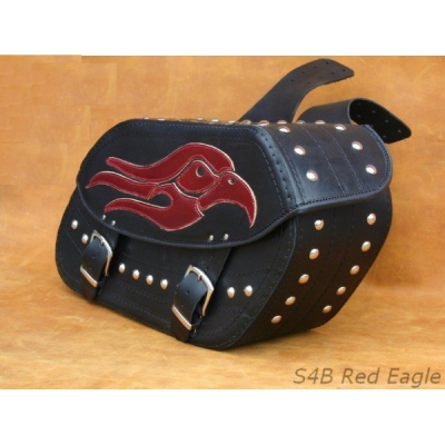 Kožené moto brašny S4 Red Eagle černé, 50x29x17cm